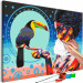 Paint by Number Kit Girl With a Toucan 132038 additionalThumb 3