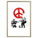 Poster CND Soldiers - soldiers painting a hippie symbol in Banksy style 132438 additionalThumb 16