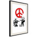 Poster CND Soldiers - soldiers painting a hippie symbol in Banksy style 132438 additionalThumb 3