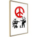 Poster CND Soldiers - soldiers painting a hippie symbol in Banksy style 132438 additionalThumb 12