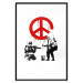Poster CND Soldiers - soldiers painting a hippie symbol in Banksy style 132438 additionalThumb 17