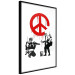 Poster CND Soldiers - soldiers painting a hippie symbol in Banksy style 132438 additionalThumb 10