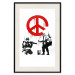 Poster CND Soldiers - soldiers painting a hippie symbol in Banksy style 132438 additionalThumb 18