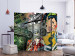 Room Divider Screen Graffiti Girl II (5-piece) - musical composition in a colorful mural 133338 additionalThumb 2