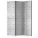 Room Separator Domino (3-piece) - simple composition with a gray concrete texture 133438