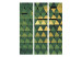 Room Divider Dragon Scales (3-piece) - shining geometric background in 3D form 133538 additionalThumb 3