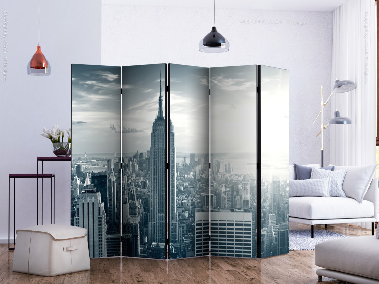 Room Divider Dawn View of Manhattan, New York II - architecture from a bird's eye view 133838 additionalImage 2