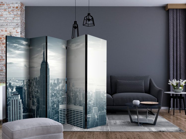 Room Divider Dawn View of Manhattan, New York II - architecture from a bird's eye view 133838 additionalImage 4