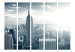 Room Divider Dawn View of Manhattan, New York II - architecture from a bird's eye view 133838 additionalThumb 3