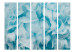 Room Divider Screen Azalea (Blue) II - velvety composition of blue rose petals 133938 additionalThumb 3