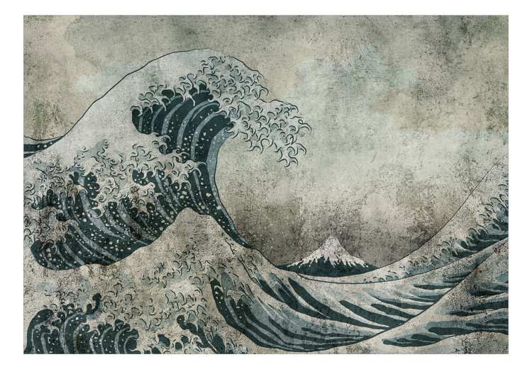 Wall Mural Great wave in Kanagawa - Japanese landscape of rough sea with waves 135138 additionalImage 1