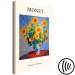 Canvas Print Sunflowers - a famous Monet art with the inscription in English 135738 additionalThumb 6