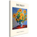 Canvas Print Sunflowers - a famous Monet art with the inscription in English 135738 additionalThumb 2