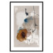 Wall Poster Summer Landscape - floral abstraction with a flower on an uneven background 137238 additionalThumb 26
