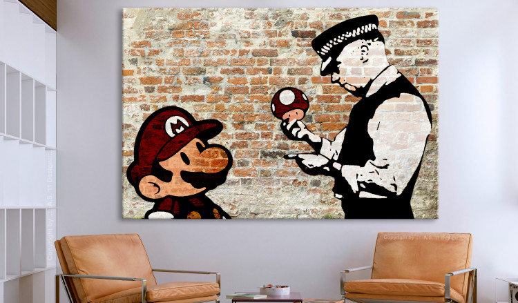 Large canvas print Caught Mario [Large Format] 137538 additionalImage 4