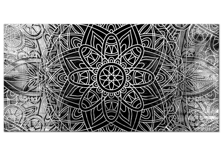 Large canvas print Mandala: Grey Depths II [Large Format] 137638