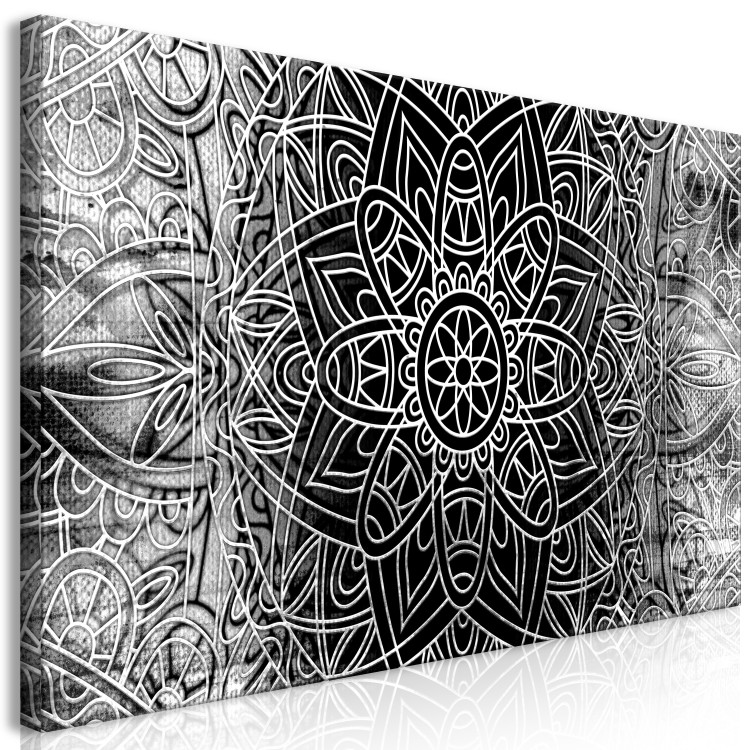 Large canvas print Mandala: Grey Depths II [Large Format] 137638 additionalImage 2