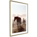 Poster Morning of Memories - landscape of running horses against a misty forest 138038 additionalThumb 20