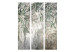 Folding Screen Rainy Leaves in Mist (3-piece) - Composition of green plants 138538 additionalThumb 3