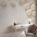 Wall Mural Flowers and love - a minimalist composition with nature and two hearts 138738 additionalThumb 4