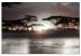 Canvas Art Print Acacia Trees (1-piece) Wide - sunset over calm water 142338