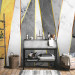 Wall Mural Marble and gold - background with geometric combination of stripes in grey 143338 additionalThumb 8