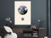 Canvas Art Print Green Planet - Earth and Abstract Composition With Solar System 146238 additionalThumb 3