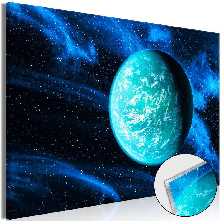 Print On Glass Blue Planet - Cosmos Full of Dark-Toned Stars 146438