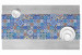 Table Runner Blue connections - a motif inspired by patchwork ceramics 147238 additionalThumb 4