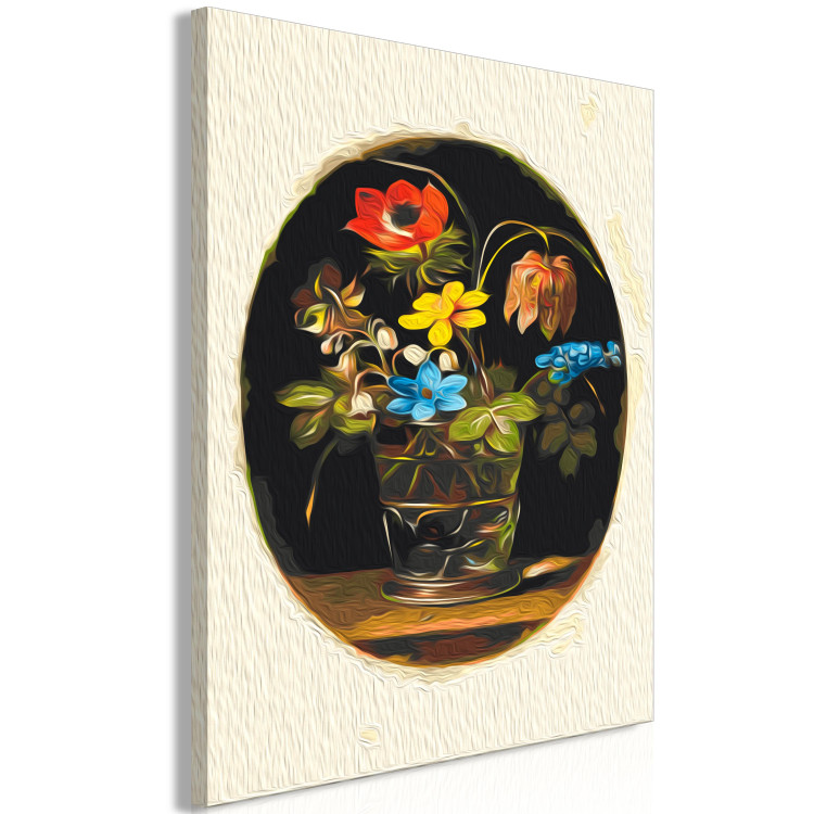 Paint by Number Kit Victorian Nature - Colorful Bouquet of Flowers in an Oval 147338 additionalImage 5
