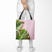 Shopping Bag A sweet combination - a floral composition in greens and pinks 147538 additionalThumb 2