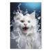 Canvas Print AI Norwegian Forest Cat - Wet Animal Fantasy Portrait - Vertical 150238 additionalThumb 7