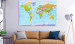 Large canvas print World map with colored countries [Large Format] 150738 additionalThumb 5