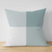 Decorative Microfiber Pillow Blue Squares - Geometric Composition With Many Shades 151338 additionalThumb 5