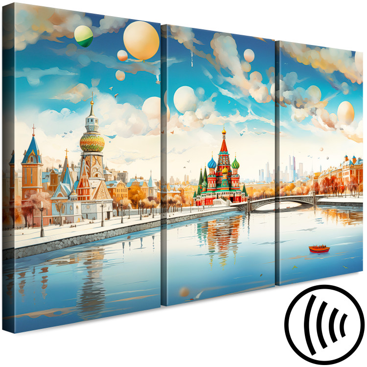Canvas Art Print Moscow - Winter Artistic Composition of the Russian Metropolis 151938 additionalImage 6