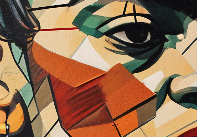 Large canvas print Frida Kahlo - Geometric Portrait in Cubist Style [Large Format] 152238 additionalImage 3