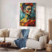 Large canvas print Frida Kahlo - Geometric Portrait in Cubist Style [Large Format] 152238 additionalThumb 4