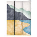 Room Separator Minimalist Beach - Subtle View of the Sea and Rocks [Room Dividers] 159538