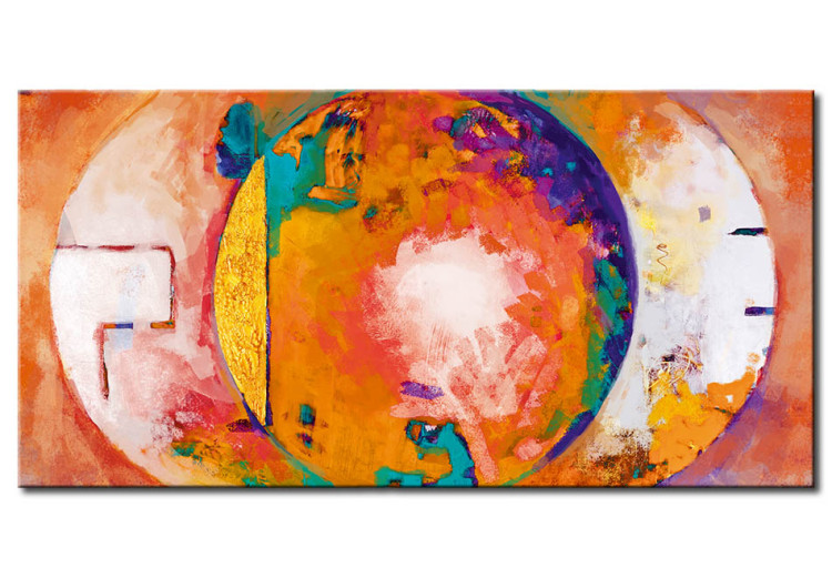 Canvas Print Orange Dream (1-piece) - abstraction with colorful fantasy 46538