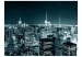 Photo Wallpaper New York at Night - Capture of NY Architecture with Illuminated Skyscrapers 61638 additionalThumb 1