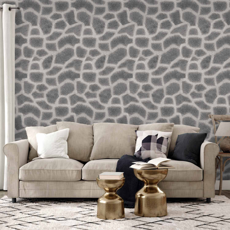 Modern Wallpaper Gray giraffe 89338