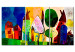 Canvas Print Colourful town 107048