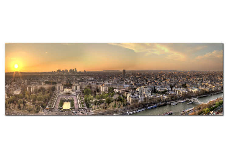 Canvas Print View from the Eiffel Tower (1-part) Narrow - Panorama of Paris 107248