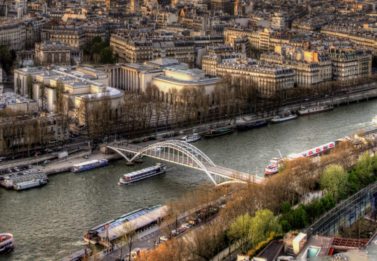 Canvas Print View from the Eiffel Tower (1-part) Narrow - Panorama of Paris 107248 additionalImage 4
