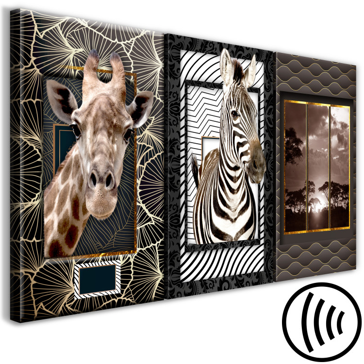Canvas Print African Triptych (3 Parts) 114248 additionalImage 6