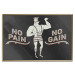 Poster No pain no gain - motivational background with a man and English texts 115048 additionalThumb 16
