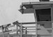 Wall Poster Lifeguard Tower with USA Flag - black and white shot with beach and ocean 116348 additionalThumb 11