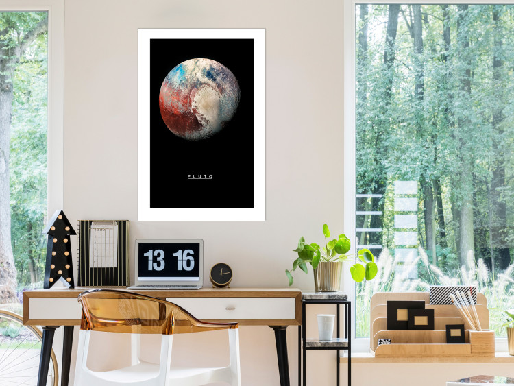 Wall Poster Pluto - dwarf planet and simple English text against a space backdrop 116748 additionalImage 9