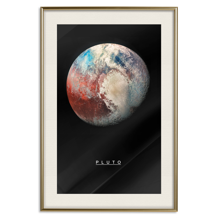 Wall Poster Pluto - dwarf planet and simple English text against a space backdrop 116748 additionalImage 19