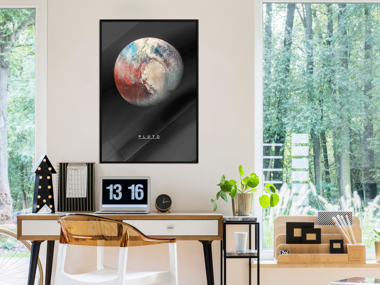 Wall Poster Pluto - dwarf planet and simple English text against a space backdrop 116748 additionalImage 8